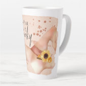 Boho Autumn Quote カフェラテマグ (右アングル)