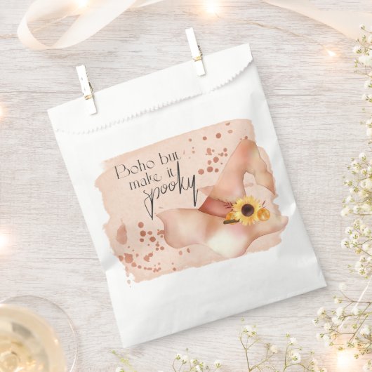 Boho Autumn Quote フェイバーバッグ (クリップ留めされた状態)