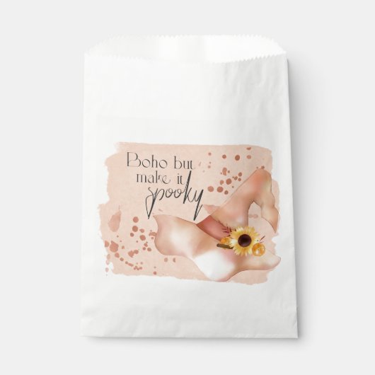 Boho Autumn Quote フェイバーバッグ (正面)