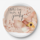 Boho Autumn Quote ペーパープレート (正面)