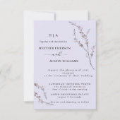 Boho Autumn Wildflower | Boda botánico 招待状 (正面)