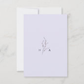 Boho Autumn Wildflower | Boda botánico 招待状 (裏面)