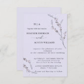 Boho Autumn Wildflower | Boda botánico 招待状 (正面/裏面)