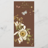 Boho Autumn Wildflowers | ウェディングメニュー メニュー (裏面)