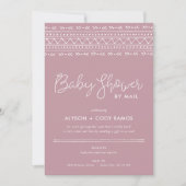 Boho Baby モダン Shower by Mail 招待状 (正面)