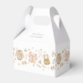 Boho Baby 素朴 Clothes赤ちゃんシャワー フェイバーボックス (正面サイド)
