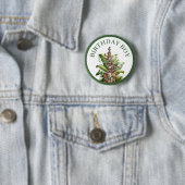 Boho Baby Animal Safari Birthday 缶バッジ (インサイチュ)