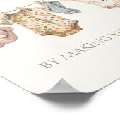 Boho Baby Clothes忙し Mom-to-Be-Address ポスター (角)