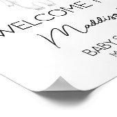 Boho Baby Clothes赤ちゃんシャワーへようこそ ポスター (角)