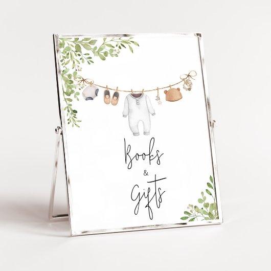 Boho Baby Clothes赤ちゃんシャワー本とギフト ポスター