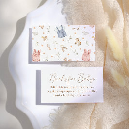 Boho Baby Clothes赤ちゃんシャワー エンクロージャーカード