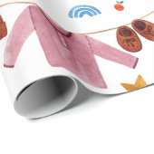 Boho Baby Clothes赤ちゃんシャワー ラッピングペーパー (ロールコーナー)