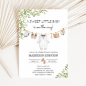 Boho Baby Clothes赤ちゃんシャワー 招待状