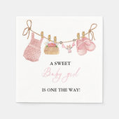Boho Baby Clothes Baby Shower Book Request スタンダードカクテルナプキン (正面)