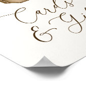 Boho Baby Clothes Boy Baby Showerカードとギフト ポスター (角)