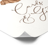 Boho Baby Cloths Girl Baby Showerカードとギフト ポスター (角)