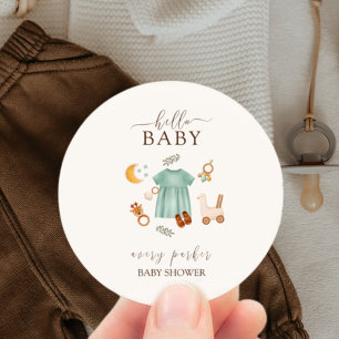 Boho Baby Girl Clothesベビシャワー ラウンドシール