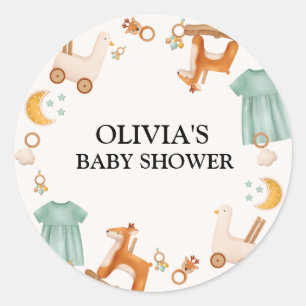 Boho Baby Girl Clothesベビシャワー ラウンドシール