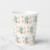 Boho Baby Girl Cloths Patternベビーシャワー 紙コップ (左)