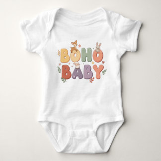 Boho Baby Pastel One-Piece ベビーボディスーツ