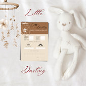 Boho Baby Predictions and Advice Card エンクロージャーカード