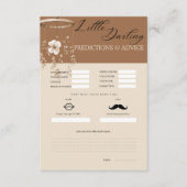 Boho Baby Predictions and Advice Card エンクロージャーカード (正面)