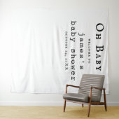 Boho Baby Showerの写真の背景 タペストリー (インサイチュ(横))