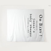 Boho Baby Showerの写真の背景 タペストリー (正面(横))