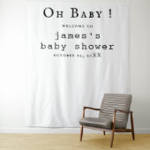 Boho Baby Showerの写真の背景 タペストリー (インサイチュ)