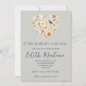 Boho Baby Showerの途中に少し恋人がいる 招待状 (正面)