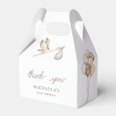 Boho Baby Shower男女兼用に感謝 フェイバーボックス (正面サイド)
