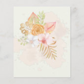 Boho Baby Shower質問ゲーム新しい母ユーモア (裏面)