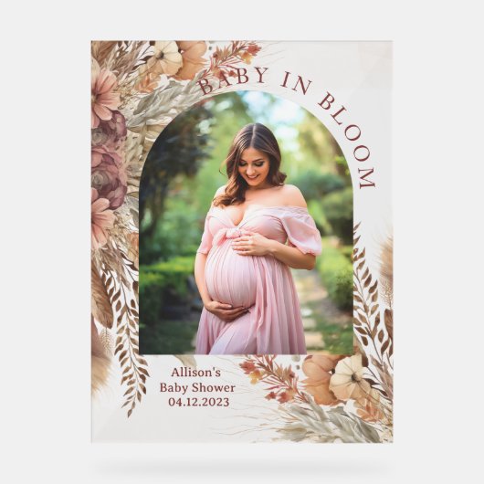 Boho baby shower Acrylic Sign  アクリルサイン (正面)