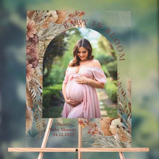 Boho baby shower Acrylic Sign  アクリルサイン (ニュートラル)