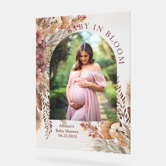 Boho baby shower Acrylic Sign  アクリルサイン (傾斜)