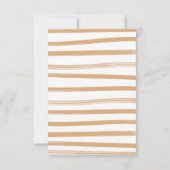 Boho Baby Shower Clothesline Bring a Book 招待状 (裏面)