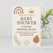 Boho Baby Shower Invitation 招待状 (スタンド正面)