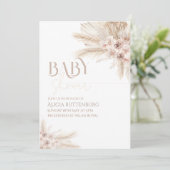 Boho Baby Shower Invitation 招待状 (スタンド正面)