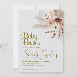 Boho Baby Shower Invitation 招待状