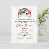 Boho Baby Shower Invitation Card 招待状 (スタンド正面)