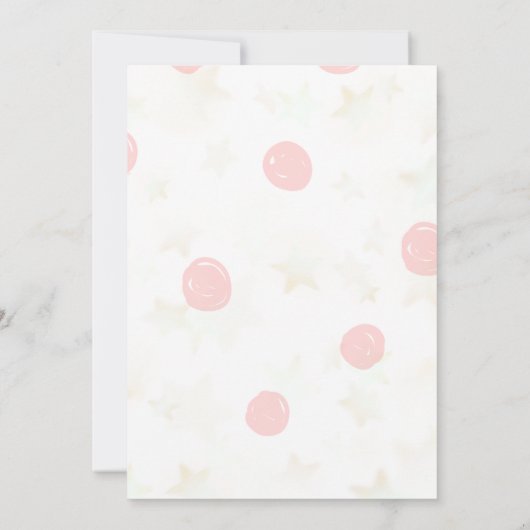 Boho Baby Shower Invitation Card 招待状 (裏面)