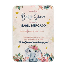 Boho Baby Shower Invitation – Modern & Stylish マグネット