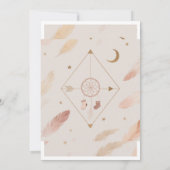 Boho Baby Shower Invite 招待状 (裏面)