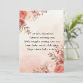 Boho Baby Shower Invite Pastel Theme 招待状 (スタンド正面)