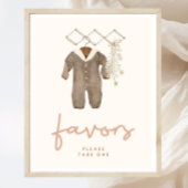 Boho Baby Shower Paviesサイン ポスター