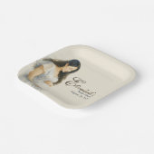 Boho Baby Shower Plates for Asian Mom ペーパープレート (傾斜あり)