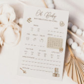 Boho Baby Shower Predictions And Advice Card