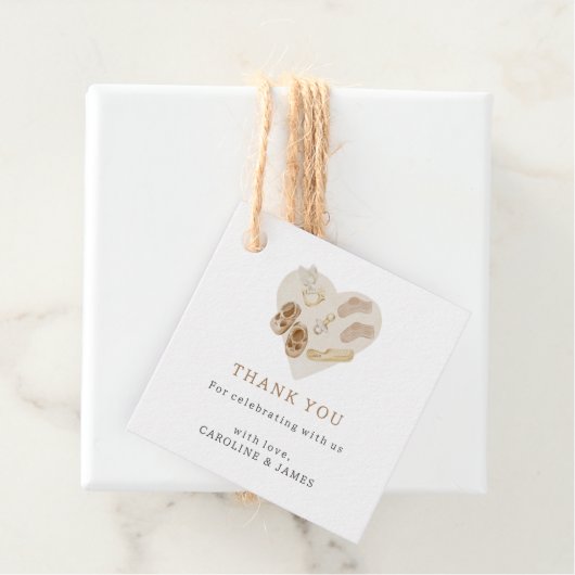 Boho Baby Shower Thank You フェイバータグ (インサイチュ)