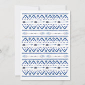 Boho Baby Showersベビー 招待状 (裏面)