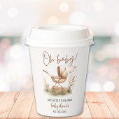 Boho Baby Stroller Minimalist Baby Shower 紙コップ